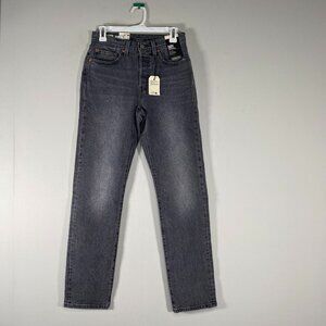 Levi's Premium 501 ORIGINAL FIT Denim Jeans Women's 26 Mid Rise Gray NWT